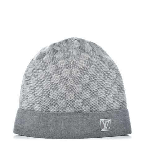 lv beanie and scarf grey|louis vuitton damier beanie.